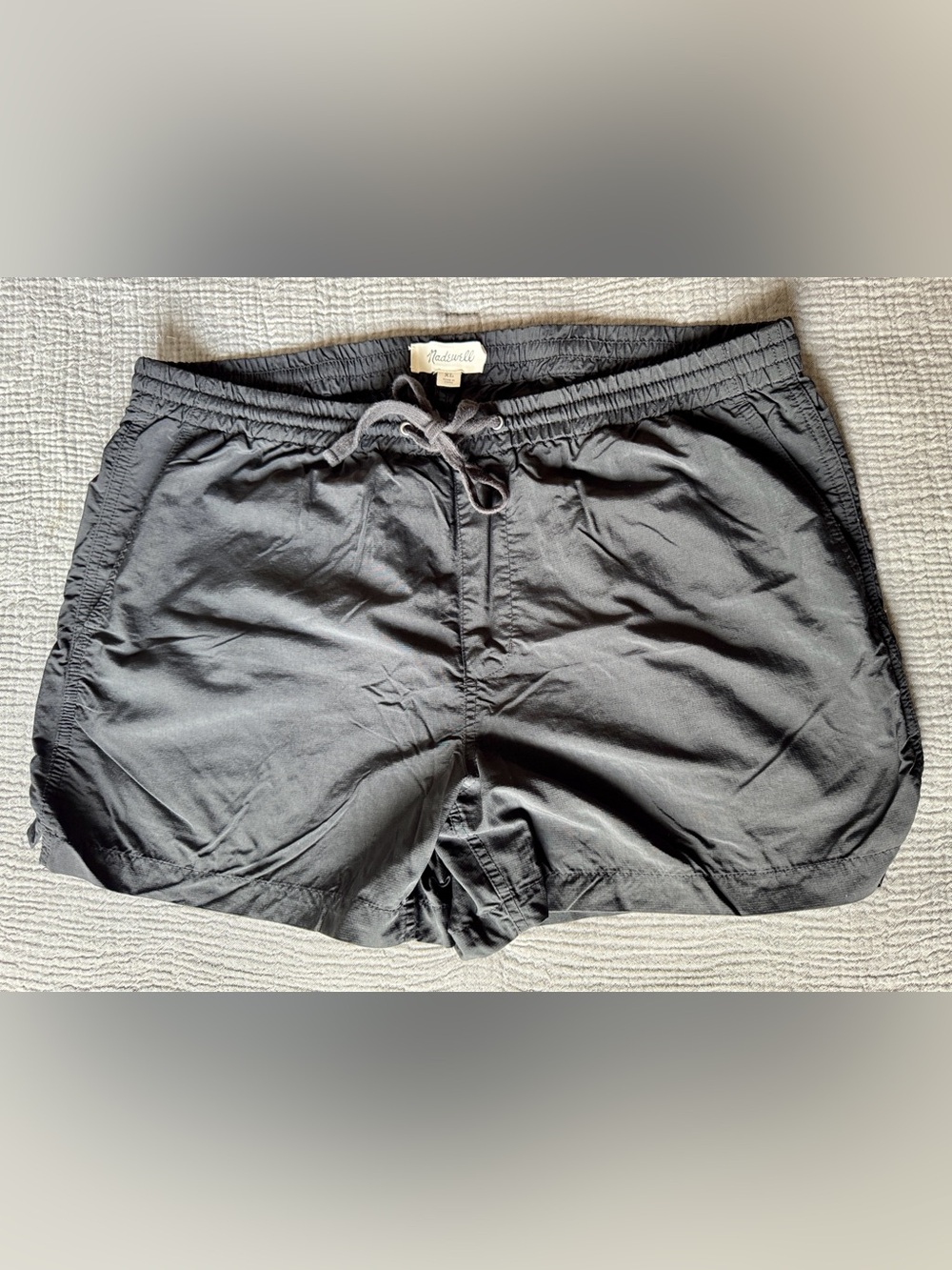 Madewell Men's Charcoal Athletic Drawstring Shorts
